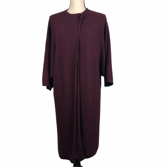 Worth NY Burgundy open sweater cardigan  Medium - Picture 1 of 6